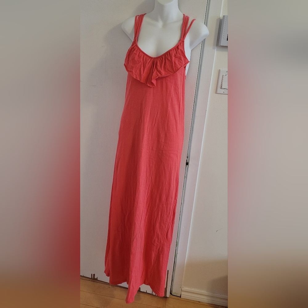 3/$50! Roxy Pink/Coral Maxi Dress size Small